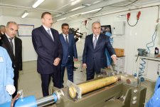 Президент Азербайджана принял участие в открытии центра утилизации боеприпасов на заводе "Араз" (ФОТО)