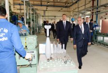 Президент Азербайджана принял участие в открытии центра утилизации боеприпасов на заводе "Араз" (ФОТО)