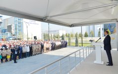 Президент Азербайджана принял участие в открытии электростанции "Джануб" (ФОТО)