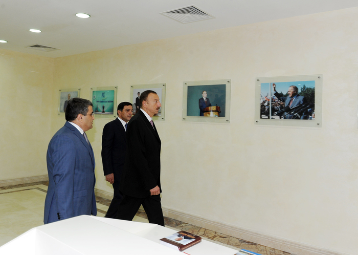 Президент Азербайджана принял участие в открытии здания Бинагадинской районной организации партии «Ени Азербайджан» (ФОТО)