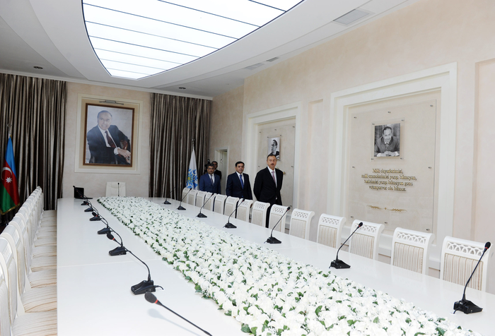 Президент Азербайджана принял участие в открытии здания Бинагадинской районной организации партии «Ени Азербайджан» (ФОТО)