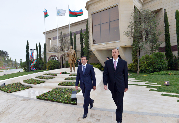 Президент Азербайджана принял участие в открытии здания Бинагадинской районной организации партии «Ени Азербайджан» (ФОТО)