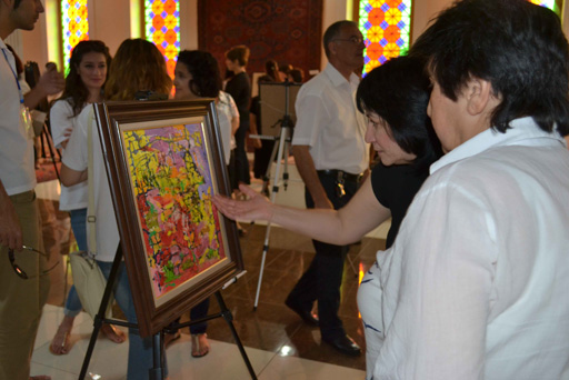 В Хачмазе состоялось открытие выставки в рамках "Azerbaijan Art Festival-2013" (фото)