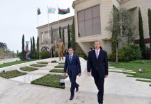 Президент Азербайджана принял участие в открытии здания Бинагадинской районной организации партии «Ени Азербайджан» (ФОТО)
