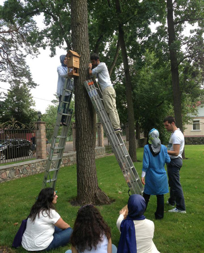 В парке имени Зарифы Алиевой в украинском городе Ирпень проведены экологические мероприятия (ФОТО)