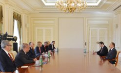 Президент Азербайджана принял делегацию во главе со спикером Хорватии (ФОТО)