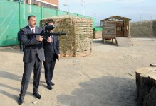 Президент Азербайджана ознакомился с Агстафинским пейнтбольным и стрелковым центром (ФОТО)