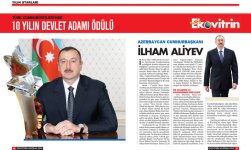 Состоится церемония вручения премии «Госдеятель десятилетия», которой по результатам опроса влиятельного журнала «Ekovitrin» удостоен Президент Ильхам Алиев (ФОТО)