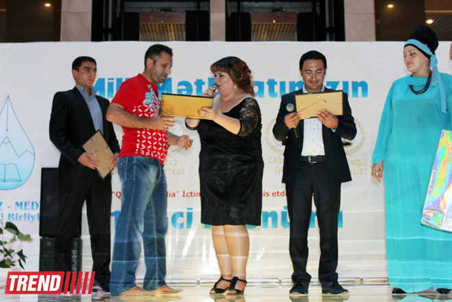 Корреспондент АМИ TREND удостоен премии "Кавказ-Медиа" (фото)