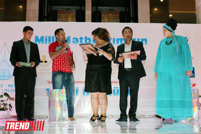 Корреспондент АМИ TREND удостоен премии "Кавказ-Медиа" (фото)