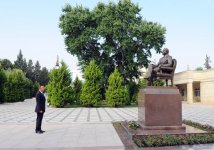 Президент Азербайджана прибыл в Хачмазский район (ФОТО)