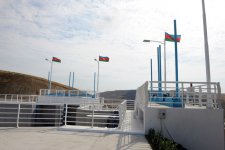 Президент Азербайджана принял участие в церемонии сдачи в эксплуатацию канала Вельвелечай-Тахтакерпю (ФОТО)