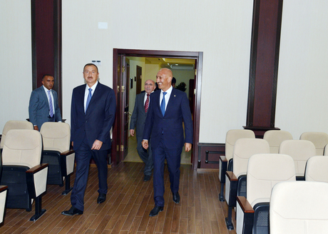 Президент Азербайджана принял участие в открытии нового здания Исполнительной власти Сиязаньского района (ФОТО)