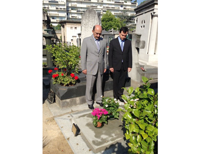 Министр культуры и туризма Азербайджана почтил память Тогрула Нариманбекова в Париже