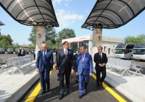 Президент Азербайджана принял участие в открытии автовокзала в Исмаиллы (ФОТО)