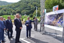 Президент Азербайджана Ильхам Алиев принял участие в церемонии подачи питьевой воды в город Огуз (ФОТО)