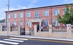 Ильхам Алиев принял участие в открытии в Огузе яслей-детского сада  (ФОТО)