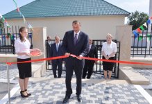 Ильхам Алиев принял участие в открытии в Огузе яслей-детского сада  (ФОТО)