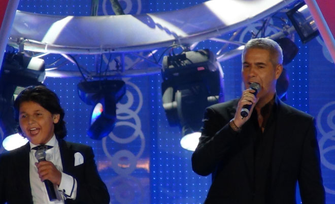 Юный азербайджанский исполнитель спел с Алессандро Сафина (фото-видео)