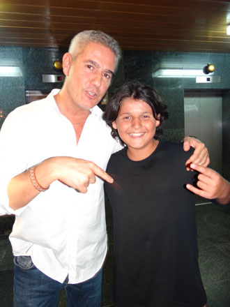 Юный азербайджанский исполнитель спел с Алессандро Сафина (фото-видео)