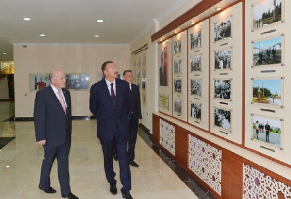 Президент Азербайджана принял участие в открытии Олимпийского спортивного комплекса в Саатлы (ФОТО)