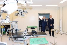 Президент Азербайджана принял участие в открытии Агджабединской центральной районной больницы (ФОТО)