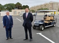 Ильхам Алиев принял участие в церемонии открытия дорожного узла тоннельного типа "Площадь Победы" (ФОТО)