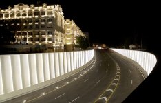 Ильхам Алиев принял участие в церемонии открытия дорожного узла тоннельного типа "Площадь Победы" (ФОТО)