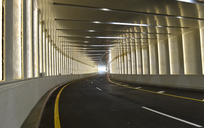 Ильхам Алиев принял участие в церемонии открытия дорожного узла тоннельного типа "Площадь Победы" (ФОТО)