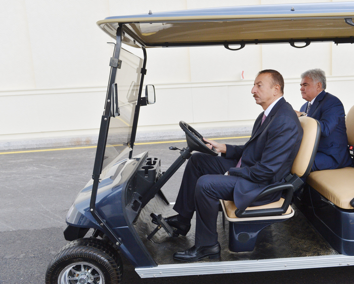 Ильхам Алиев принял участие в церемонии открытия дорожного узла тоннельного типа "Площадь Победы" (ФОТО)