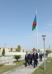 Президент Ильхам Алиев ознакомился с условиями, созданными на Площади флага в Сальяне (ФОТО)