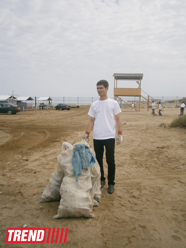 Кампания IDEA организовала акцию по очистке территории Нардаранского пляжа от отходов (фото)