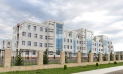 Президент Ильхам Алиев принял участие в открытии Евлахской центральной больницы (ФОТО)