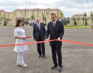 Президент Ильхам Алиев принял участие в открытии Евлахской центральной больницы (ФОТО)