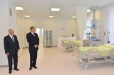 Президент Ильхам Алиев принял участие в открытии Евлахской центральной больницы (ФОТО)