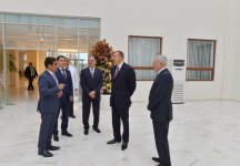 Президент Ильхам Алиев принял участие в открытии Евлахской центральной больницы (ФОТО)