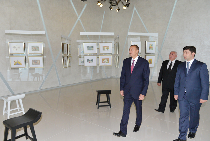 Ильхам Алиев принял участие в открытии Центра интеллектуальной молодежи "Зяка" в Шамкире (ФОТО)