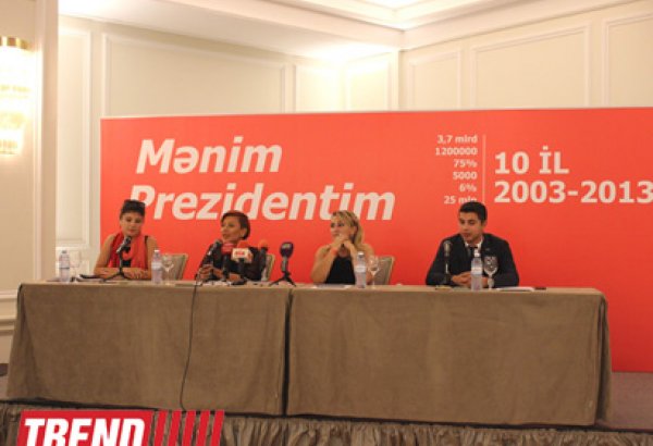 В Азербайджане прошла презентация клипа на песню "Мой Президент" (ВИДЕО-ФОТО)