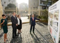 Президент Азербайджана и его супруга приняли участие в открытии школы в Ясамальском районе Баку после реконструкции (ФОТО)