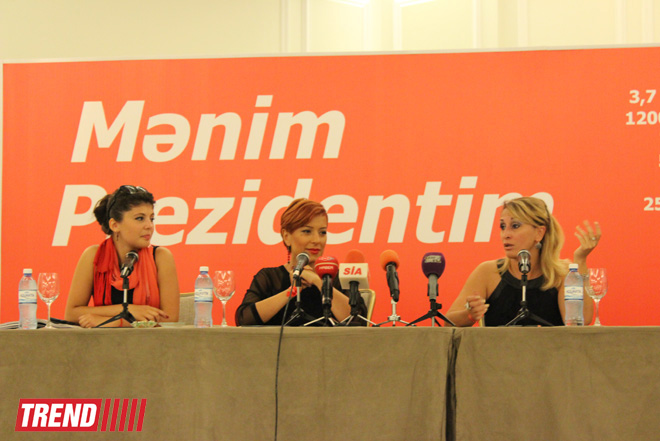 В Азербайджане прошла презентация клипа на песню "Мой Президент" (ВИДЕО-ФОТО)