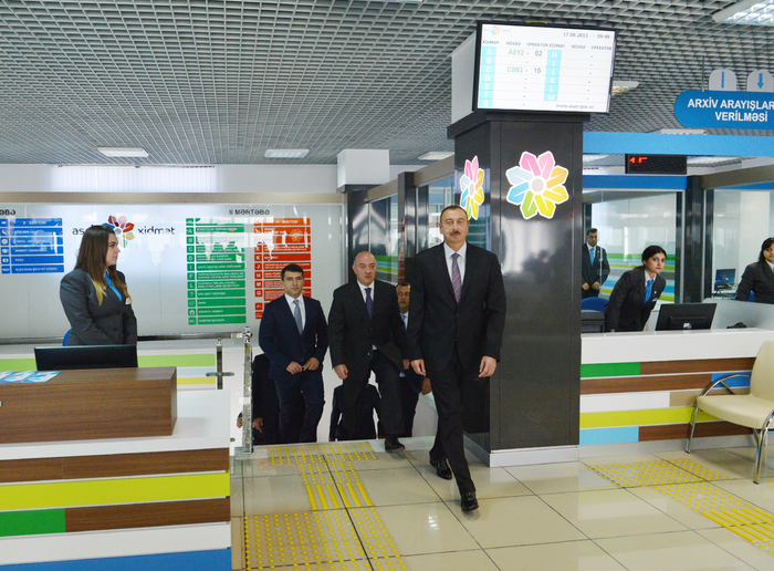 Президент Азербайджана принял участие в открытии третьего центра «ASAN xidmət» в Баку (ФОТО)