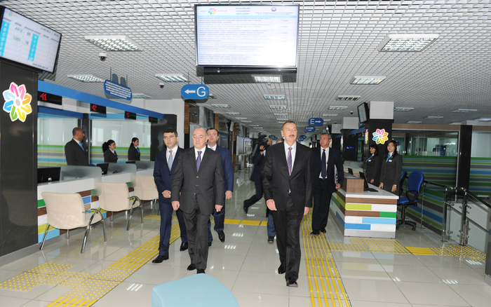 Президент Азербайджана принял участие в открытии третьего центра «ASAN xidmət» в Баку (ФОТО)