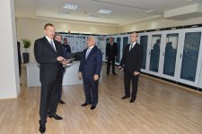Ильхам Алиев принял участие в церемонии сдачи в эксплуатацию электрической подстанции в Низаминском районе Баку (ФОТО)