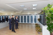 Ильхам Алиев принял участие в церемонии сдачи в эксплуатацию электрической подстанции в Низаминском районе Баку (ФОТО)
