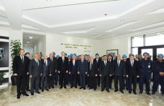 Ильхам Алиев принял участие в церемонии сдачи в эксплуатацию электрической подстанции в Низаминском районе Баку (ФОТО)