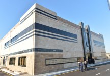 Ильхам Алиев принял участие в церемонии сдачи в эксплуатацию электрической подстанции в Низаминском районе Баку (ФОТО)