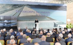 Президент Азербайджана и его супруга приняли участие в церемонии открытия ряда крупных объектов в Шабранском районе (ФОТО)