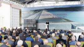 Президент Азербайджана и его супруга приняли участие в церемонии открытия ряда крупных объектов в Шабранском районе (ФОТО)