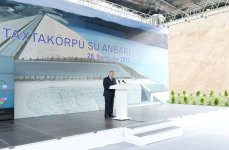 Президент Азербайджана и его супруга приняли участие в церемонии открытия ряда крупных объектов в Шабранском районе (ФОТО)