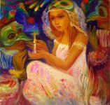 Нигяр Нариманбекова участвует в международной выставке в Париже - волшебный свет картин "Сны детства"